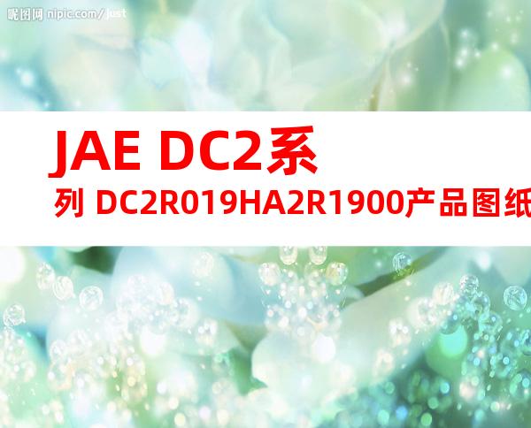 JAE DC2系列 DC2R019HA2R1900产品图纸